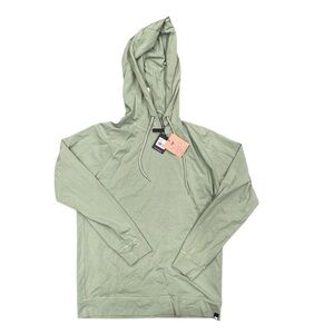 Benson Laguna Basic Hoodie in Sage – Supima Cotton Comfort (L)